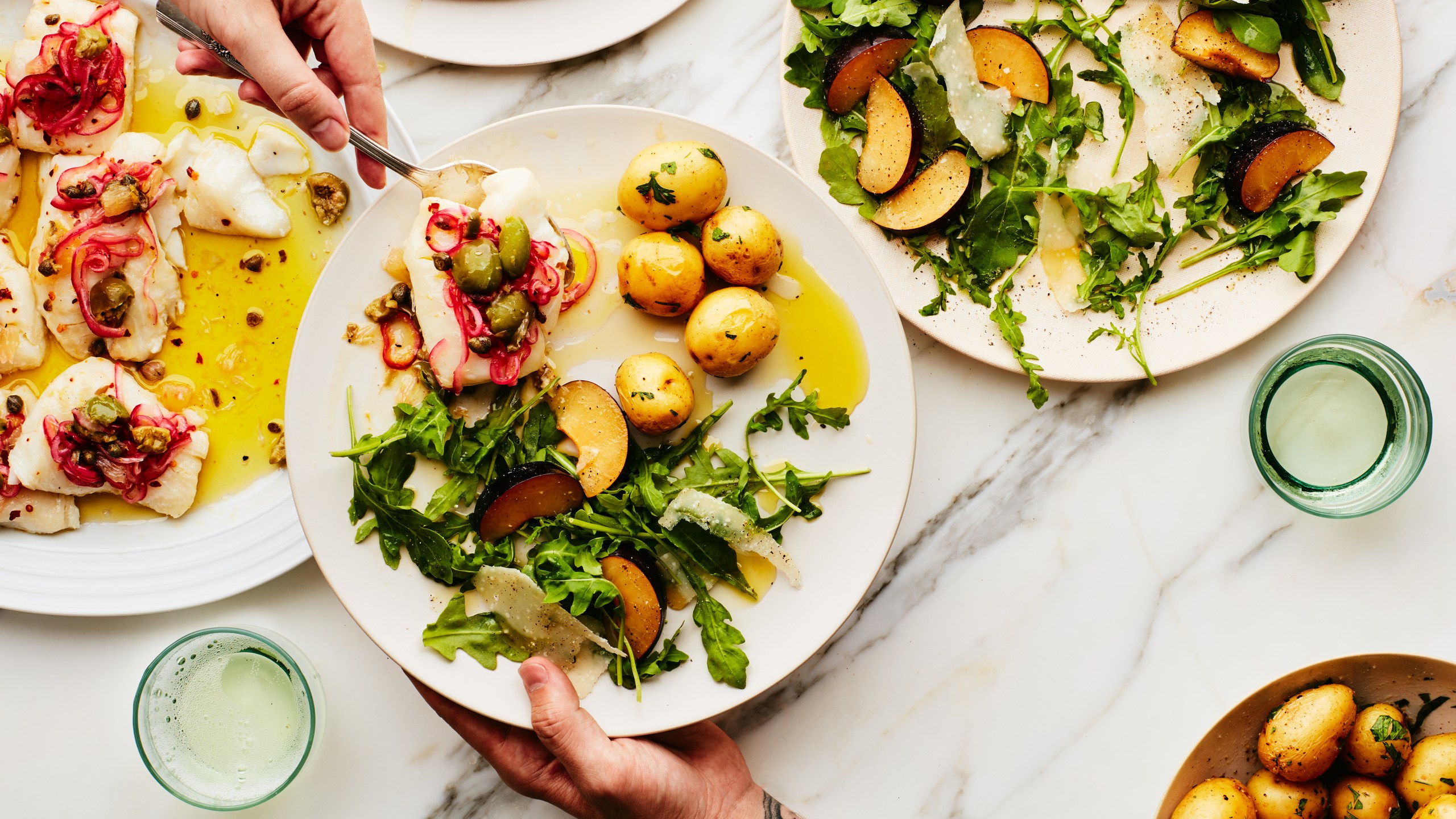 Arugula-with-Italian-Plums-and-Parmesan